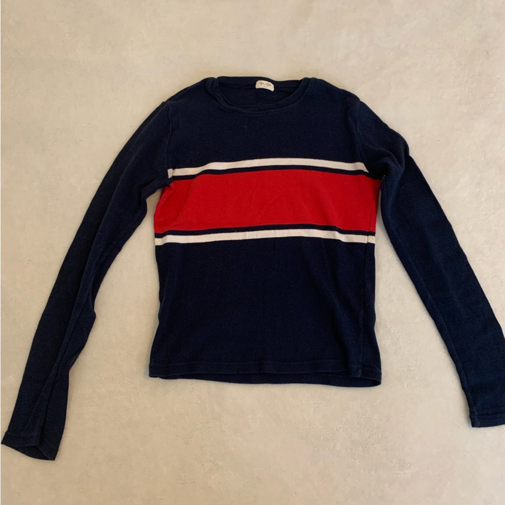 john galt color block long sleeve top